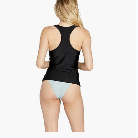Volcom Women's Simply Core Tankini Swimsuit Top Black Size XS - 01119 - Picture 2 of 4